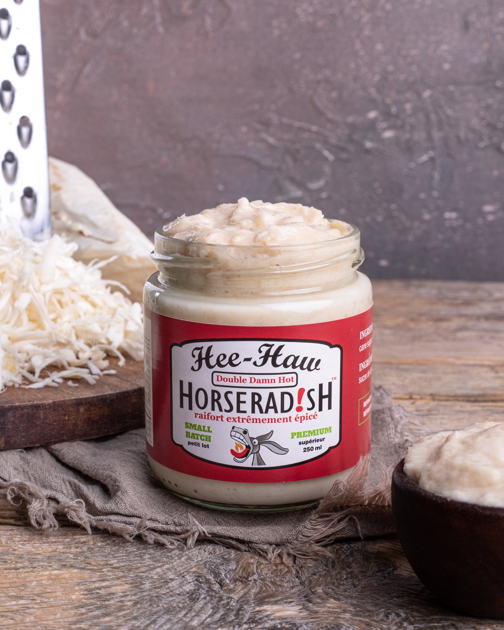 Western Canada's Only Horseradish Brand...Hee-Haw Horseradish!